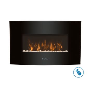 Chimenea Eléctrica Cristal Curvo Che-440 Purline Che-440