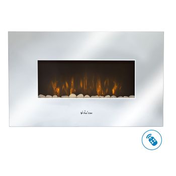 Estufa Eléctrica 2000w Niklas Vulcano 47x31x64 Cm Con Simulación De Fuego  con Ofertas en Carrefour