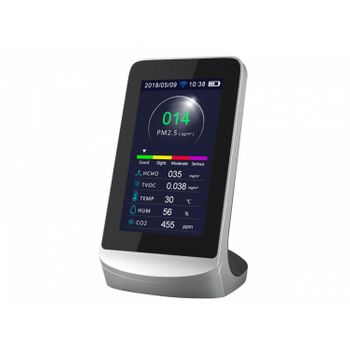 Medidor De La Calidad Del Aire Con Sensor Pm2.5 Y Pm1.0 Wifi Y 8 Funciones