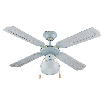 Ventilador Techo Infiniton Vt-107b - Blanco, 50w, 42" (106cm), 3 Velocidades, Luz