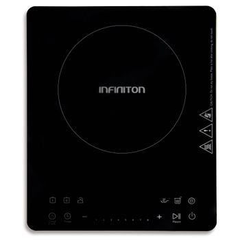 Placa Vitrocerámica Inducción Portátil, 10 Niveles Potencia, Temporizador,  Programable, Control Táctil Negro 1800w Mpm Mke-06 con Ofertas en Carrefour