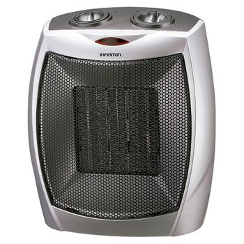 Calefactor-ventilador Cerámico Infiniton Hptc-902c - 1500w, Seguro Anti-vuelco, 3 Funciones