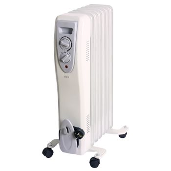 Radiador De Aceite 7e Infiniton Hor-1500 - 1500w, 7 Elementos, 3 Niveles De Potencia.