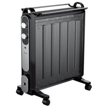 Radiador De Mica Infiniton Hmk-31 - Negro, 2000w, Seguro Anti-vuelco.