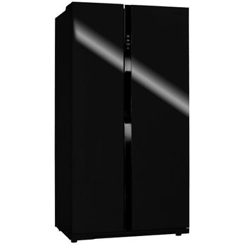 Frigorífico Americano Infiniton Sbs-719bga - Cristal Negro, 177cm, 562 Litros, Inverter, E , No Frost Total