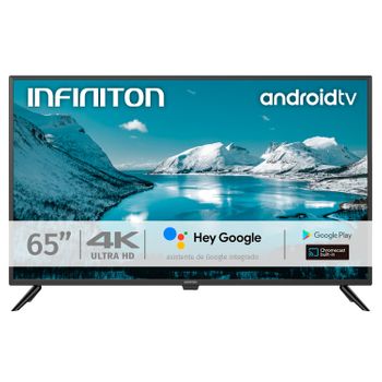 Infiniton Intv-65af2300 - Televisor Smart Tv 65" 4k Uhd, Android Tv, Google Assistant , Hbbtv , 4x Hdmi , 3x Usb , Dvb-t2/c/s2 , Modo Hotel , Clase A+