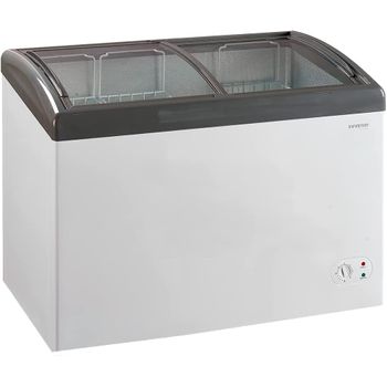 Infiniton Congelador Industrial Horizonal Fch-365, 365 Litros, Puertas De Vidrio Correderas, Clase C, Static Cooling System