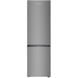 Infiniton Frigorifico Combi Fgc-819x (f, Inox, Alto 182cm, Fresh Zone, Luz Led, Frigo Mas Congelador 2 Puertas, Independiente)