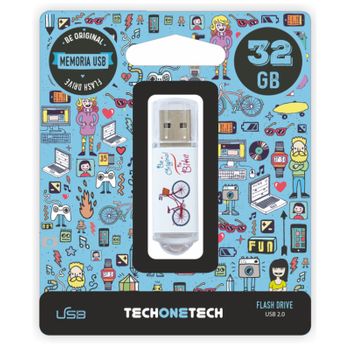 Tech1tech Pendrive 32gb Tec4005-32 Be Bike