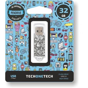 Pendrive 32gb Tech One Tech Art-deco Usb 2.0