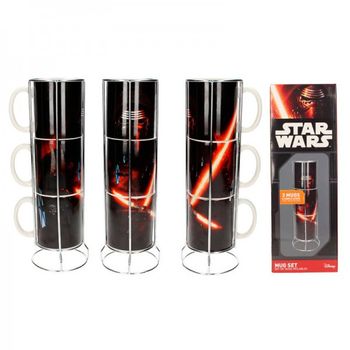 Set 3 Tazas Apilables Kylo Ren Star Wars