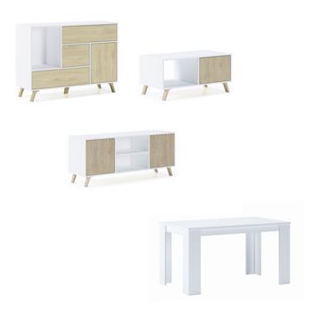 Home Innovation – Zapatero WIND, color estructura Blanco, color Puccini en  las 2 puertas basculantes y el cajón, medidas 90x26x101.5cm de altura.