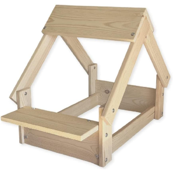 Caseta Para Perro De Interior/exterior Color Natural- Cama Para Mascota Con Estructura De Madera Natural Fsc, Perros Y Gatos Pequeños Y Medianos, Con Soporte Para 2 Cuencos, Casa Para Gatos, Perros