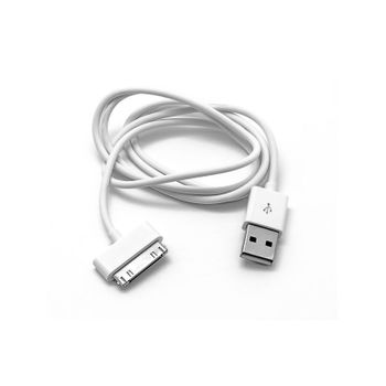 Cable Cargador Usb - 30 Pin De 1 Metro Para Iphone 4, 4s E Ipod Blanco