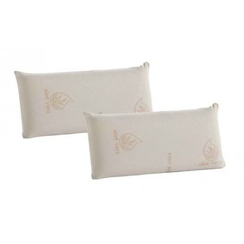 Par De Almohadas Viscoelásticas De 70 Cm Inyectadas En Bloque