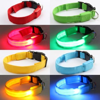 Collar Mascota Verde Led S