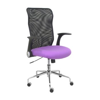 Silla De Oficina Minaya Respaldo Malla Negro. Asiento Bali Lila