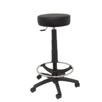 Taburete De Trabajo Ergonómico, Giratorio Y Regulable En Altura(aro  Reposapiés Incluido) Asiento De Poliuretano Inyectado De Alta Resistencia  Color Negro (uso Intensivo 24 Horas) Piqueras Y Crespo Modelo 315 con  Ofertas en