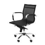 5*sillón Dirección Milan Respaldo Alto Malla Negro. 203dbne