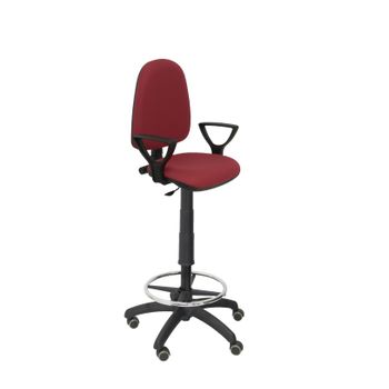 Taburete De Trabajo Ergonómico, Giratorio Y Regulable En Altura(aro  Reposapiés Cromado) Asiento Y Respaldo De Madera Color Haya Piqueras Y  Crespo Modelo Tus con Ofertas en Carrefour