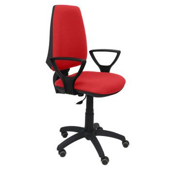 Silla de oficina de escritorio ergonómica con asiento tapizado ajustable en  altura e inclinable color negro Songmics