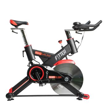 Bicicleta Ciclo Indoor Fytter Rider Ri-08r 128x53x119cm 7 Funciones, Inercia 24kg, Pulsómetro, Resistencia Ajustable Y Bluetooth