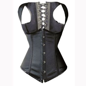 Underbust Polipiel Negro