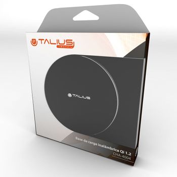 Talius Base De Carga Wireless Qi-1.2 Para Smartphone 2a Negra (tal-cha4004)