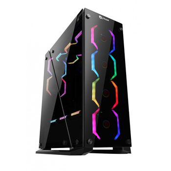 Talius Caja Atx Gaming Cygnus Cristal Templado 4fan Usb 3.0