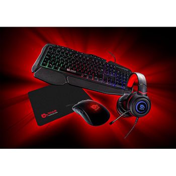 Combo Pack Gaming Teclado - Ratón - Auricular - Alfombrilla (ma-cm370sp)  Scorpion con Ofertas en Carrefour