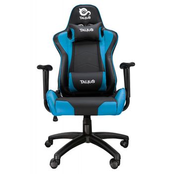 Talius Silla Gecko Gaming Negra/azul, Brazos Fijos, Butterfly, Base Nylon