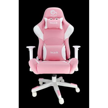 Talius Silla Dragonfly Gaming Blanco/rosa 2d, Butterfly, Base Nylon, Ruedas 60mm, Gas Clase 4,