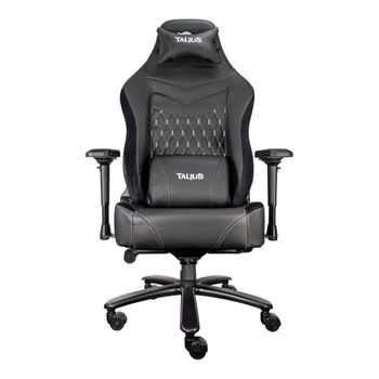 Talius Silla Mamut Gaming Negra/gris 4d, Frog, Base Metal, Ruedas Nylon, Hasta 170kg