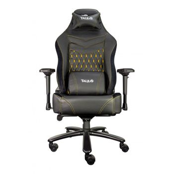 Silla Gaming Talius Mamut Negra/amarilla 4d, Frog, Base Metal, Ruedas Nylon, Hasta 170kg