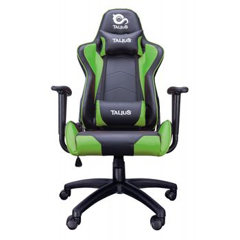 Talius Silla Gecko V2 Gaming Negra/verde, Butterfly, Base Nylon, Ruedas Nylon