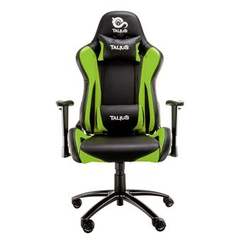 Talius Silla Lizard V2 Gaming Negra/verde, 2d, Butterfly, Base Metal, Ruedas 60mm, Gas Clase 4,