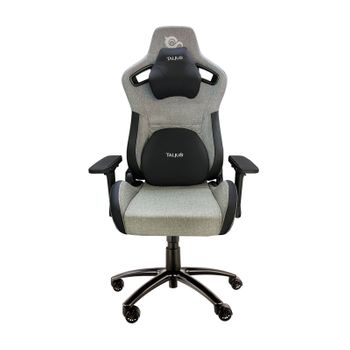 Talius Silla Raptor Gaming Negra/gris 4d, Frog, Base Metal, Ruedas Nylon, Hasta 170kg