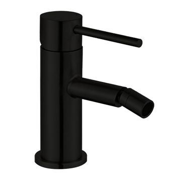 Grifo De Bidet Monomando Zuñi Acabado Negro Mate Fabricado En Latón