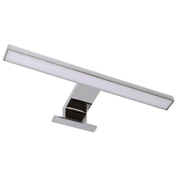 Aplique Led De Baño 30 Cm Urban 8w Acabado Cromo Brillo 4000 K Fabricado En Abs