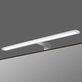 Aplique Led De Baño 60 Cm Alu 12w Acabado Cromo Brillo 4000 K Fabricado En Aluminio