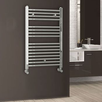 Kibath Radiador Secatoallas 120 Cm X 50 Cm Eléctrico Acabado Blanco Brillo Fabricado En Acero