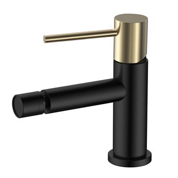 Grifo De Bidet Monomando Zuñi Acabado Negro Mate Fabricado En Latón