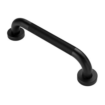 Asa De Seguridad De Baño 40 Cm Acabado Negro Mate Fabricado En Acero Inoxidable