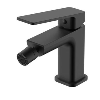 Grifo De Bidet Monomando Ati Acabado Negro Mate Fabricado En Latón