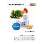 cortador de patatas fritas con cuchillas de acero inoxidable thulos th-201