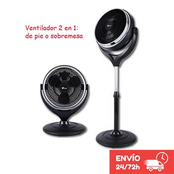 Ventilador 2 En 1: De Pie O Sobremesa. Potencia 42w