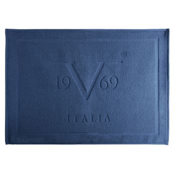 Alfombra De Baño 50x70 Cm Color Azul 100% Algodón Versace 19v69 Abbigliamento Sportivo Srl