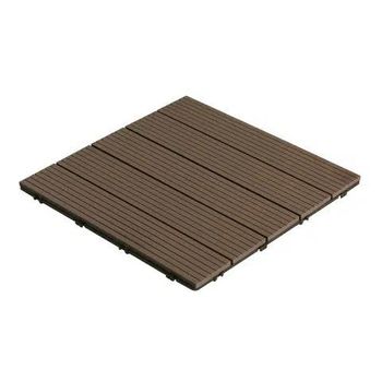 Pack 5 Baldosas De Composite Durafloor 50x50 Dioco Chocolate 1,25 M2