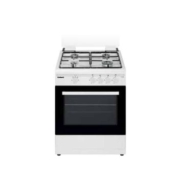 Cocina con horno Infiniton CC6660BLHE blanco 4 zonas 60cm natural / bu