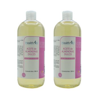 Pack 2  Aceite De Almendras Dulces 1000 Ml  Health4u